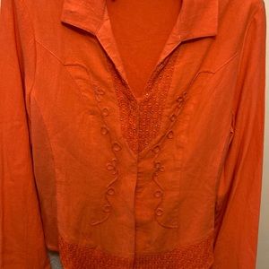 Beautiful color & style Reba long sleeve w/embroider & 22 small sparkles.